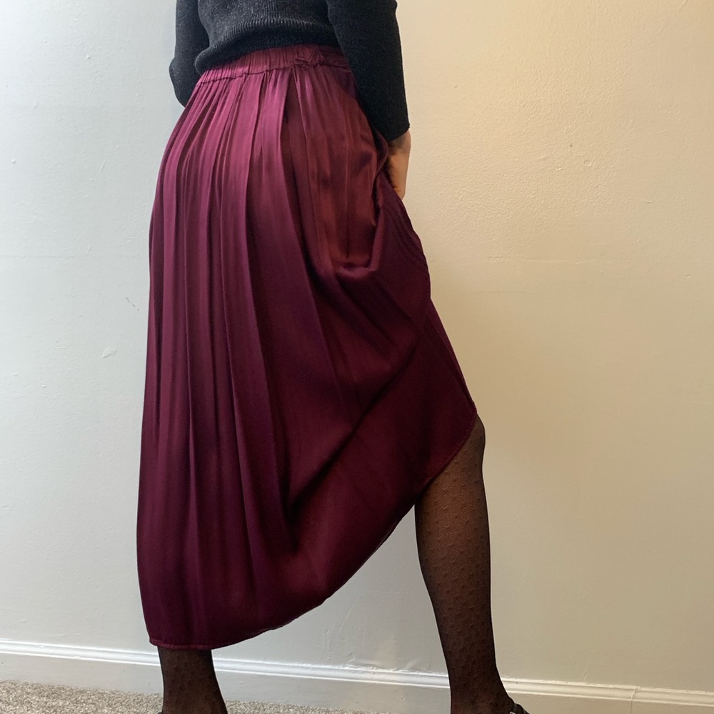 Purple long skirt